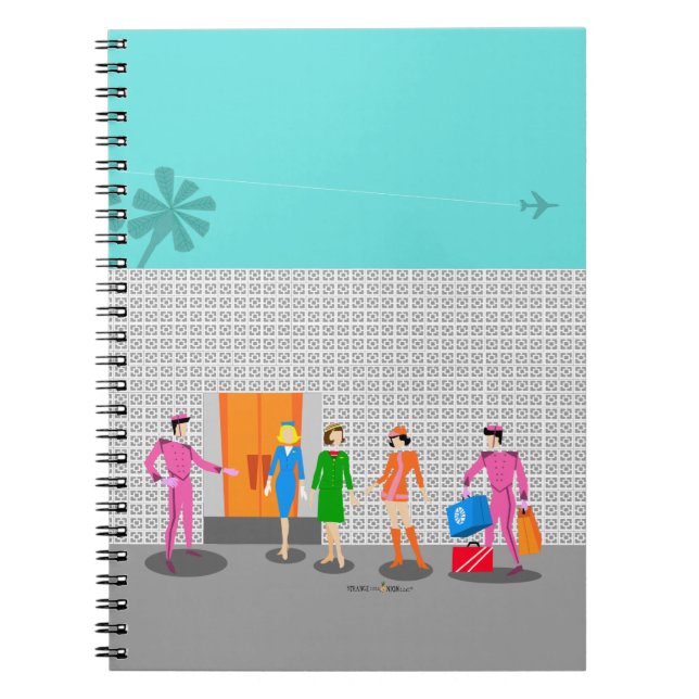 Caderno Espiral Notebook Espiral de Primaveras de Palma Atômica (Frente)