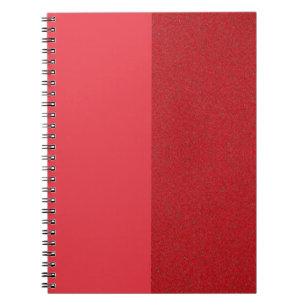 Caderno Espiral Notebook espiral de textura simples de tomate verm