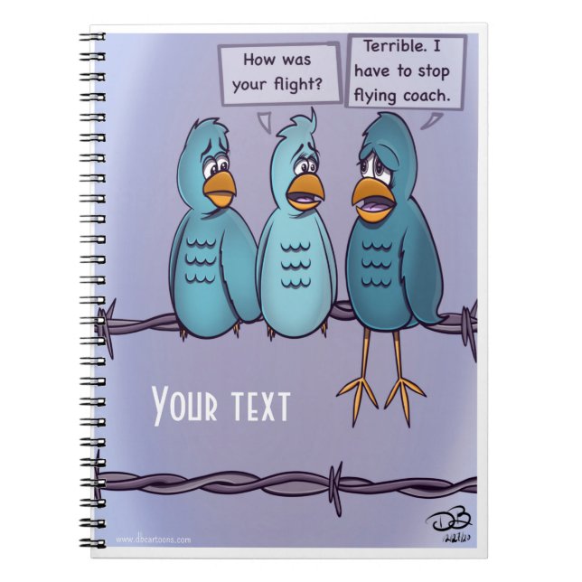 Caderno Espiral Notebook espiral de treinador voador (Frente)