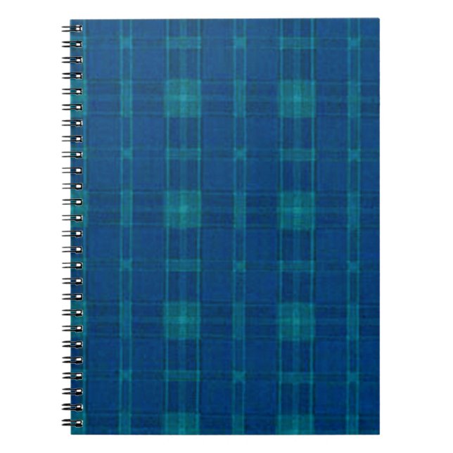 Caderno Espiral Notebook espiral de Xadrez azul (Frente)