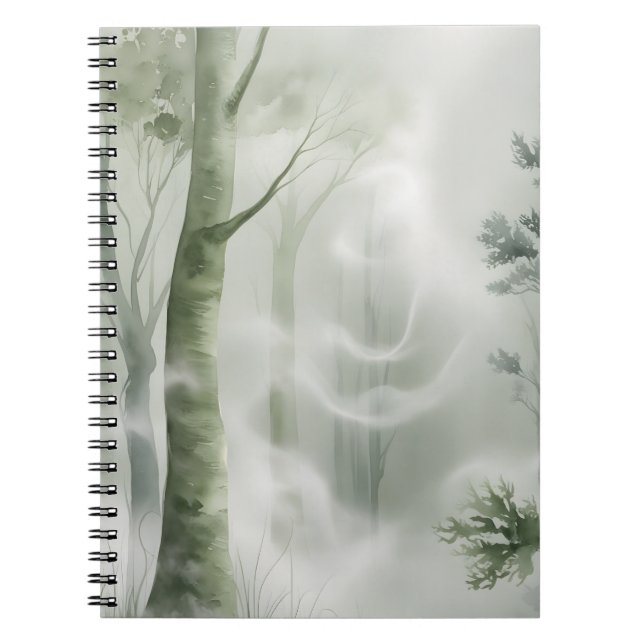 Caderno Espiral Notebook espiral do Diário da floresta - Linha de  (Frente)