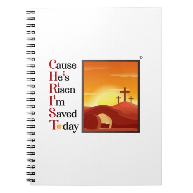 Caderno Espiral Notebook espiral em cristo (Frente)
