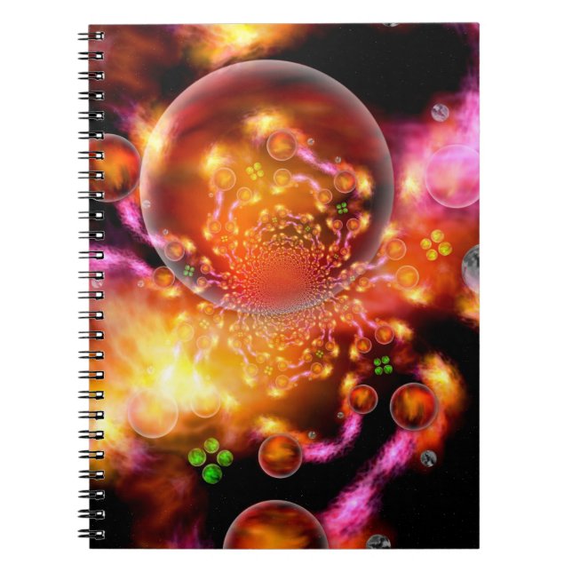 Caderno Espiral Notebook espiral estelar interdimensional (Frente)