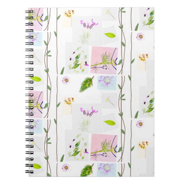 Caderno Espiral Notebook espiral floral (Frente)