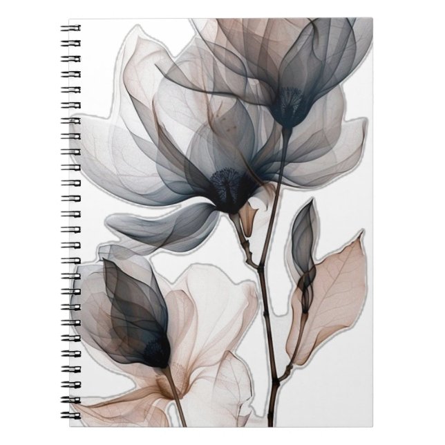 Caderno Espiral Notebook espiral floral (Frente)