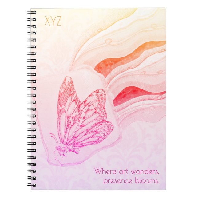 Caderno Espiral Notebook Espiral Flutterby Butterfly (Frente)