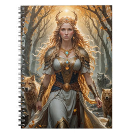 Caderno Espiral Notebook Espiral Freyja | Norse Deusa Inspirada