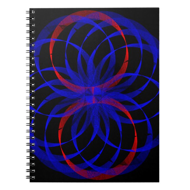 Caderno Espiral Notebook Espiral Geométrico com Ênfase de Aroma de (Frente)