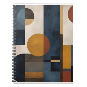 Caderno Espiral Notebook Espiral Geométrico Moderno - Abst Minimal