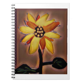Caderno Espiral Notebook espiral Girassol