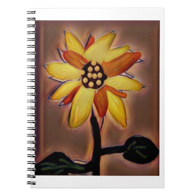Caderno Espiral Notebook espiral Girassol (Frente)