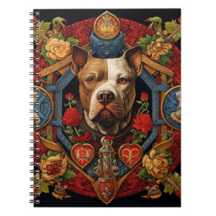 Caderno Espiral Notebook espiral Heraldic Pitbull " Pittie "
