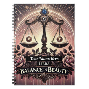Caderno Espiral Notebook espiral Libra "Balance in Beauty"