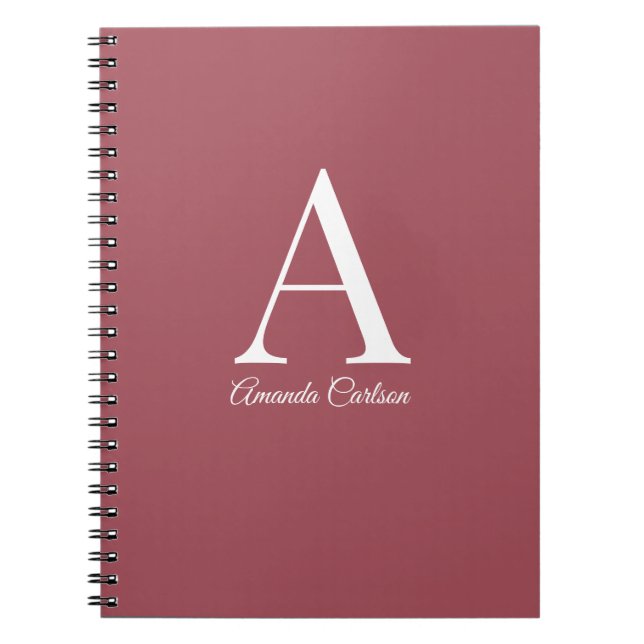 Caderno Espiral Notebook espiral minimalista (Frente)
