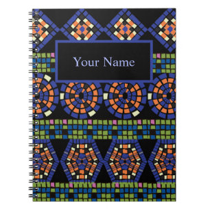Caderno Espiral Notebook espiral mosaico personalizado