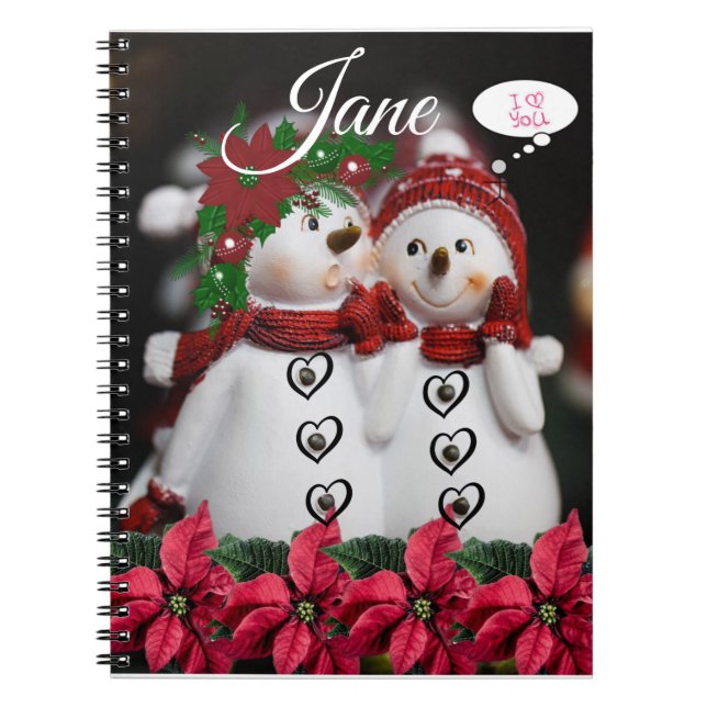 Caderno Espiral Notebook espiral natalino (Frente)