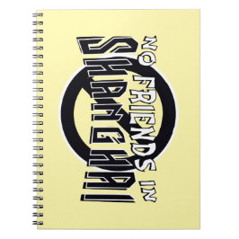 Caderno Espiral Notebook espiral "No Friends in Shanghai" AMARELO
