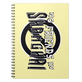 Caderno Espiral Notebook espiral "No Friends in Shanghai" AMARELO