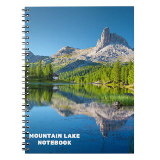 Caderno Espiral Notebook espiral no lago das montanhas