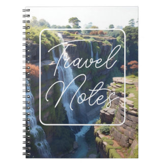 Caderno Espiral Notebook espiral - notas de Viagem - fundo da natu