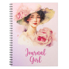 Caderno Espiral Notebook espiral para Diário de pedras - rosa