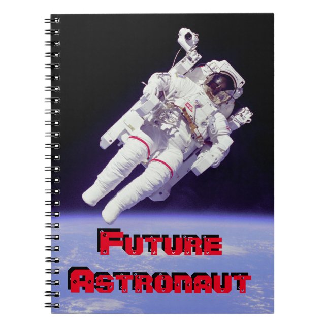 Caderno Espiral Notebook espiral para o futuro astronauta (Frente)