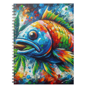 Caderno Espiral Notebook espiral para peixes coloridos