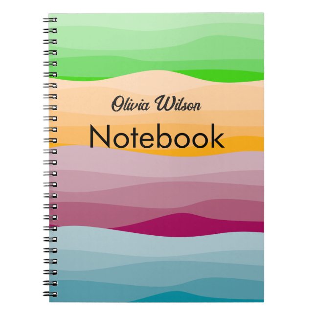 Caderno Espiral Notebook espiral personalizado - Diário personaliz (Frente)
