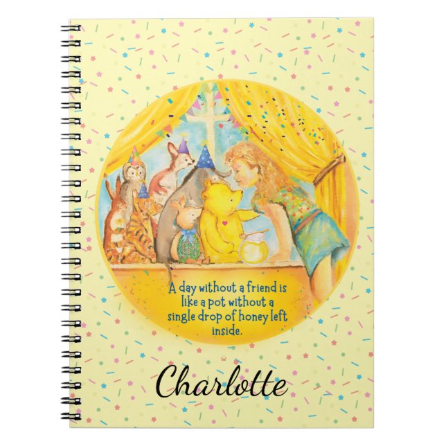 Caderno Espiral Notebook espiral - Personalize - Winnie the Pooh (Frente)
