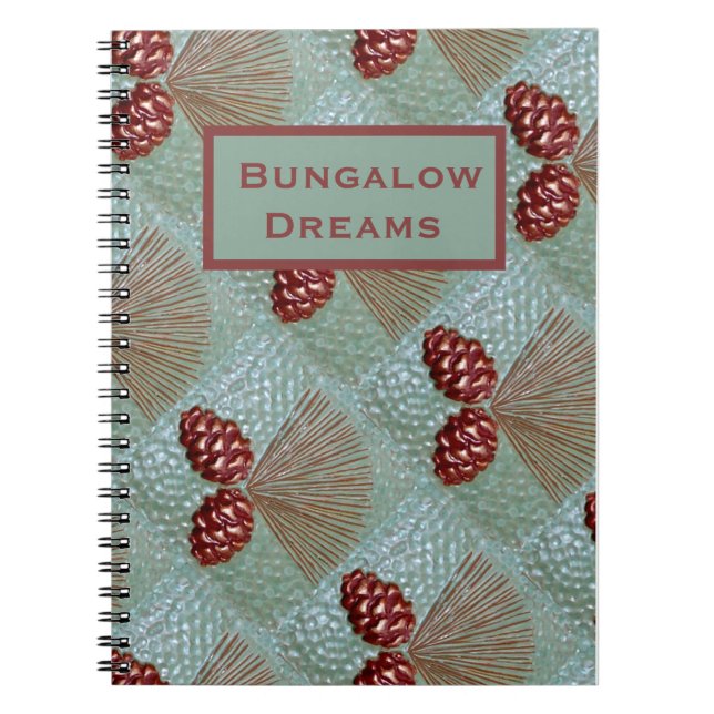 Caderno Espiral Notebook Espiral Ponderosa Pinecone (Frente)