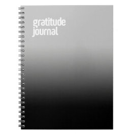 Caderno Espiral Notebook espiral preto - "Diário da gratidão"