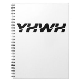 Caderno Espiral Notebook espiral preto Yahweh