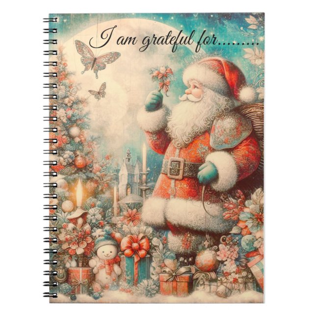 Caderno Espiral Notebook espiral que agradeço por... imagem mágica (Frente)