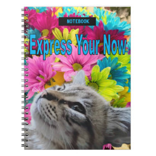 Caderno Espiral Notebook espiral Ragdoll Cat Flowers