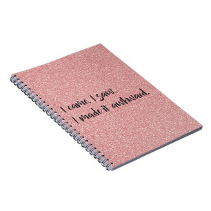 Caderno Espiral Notebook Espiral Rosa Que Fiz