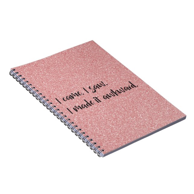 Caderno Espiral Notebook Espiral Rosa Que Fiz (Lado Direito)