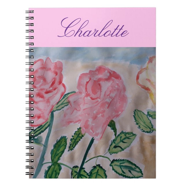 Caderno Espiral Notebook espiral Rosa Verão (Frente)