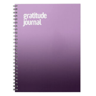 Caderno Espiral Notebook espiral roxo - "Diário da gratidão"