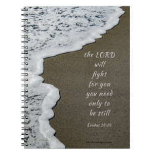 Caderno Espiral Notebook espiral Seafoam Beach Bíblia Verse 8x6