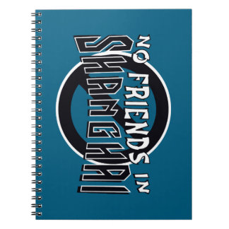 Caderno Espiral Notebook espiral "Sem Amigos em Xangai" AZUL