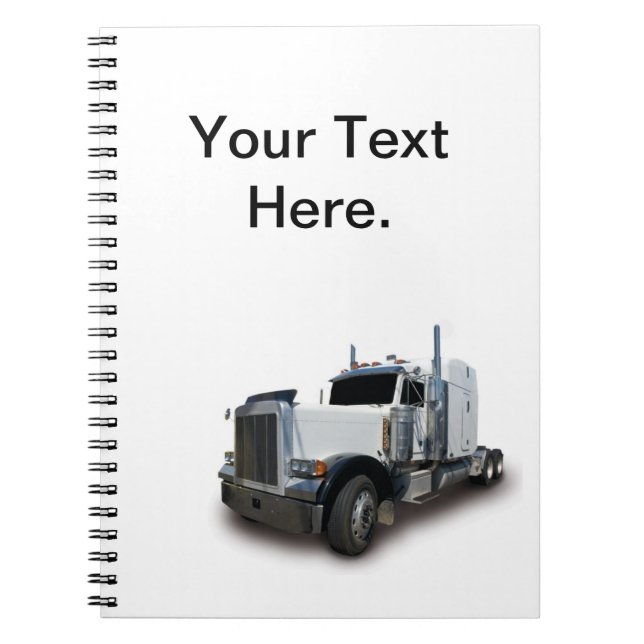 Caderno Espiral Notebook espiral Semi Truck Log (Frente)