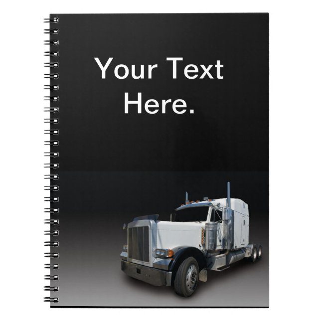 Caderno Espiral Notebook espiral Semi Truck Log (Frente)