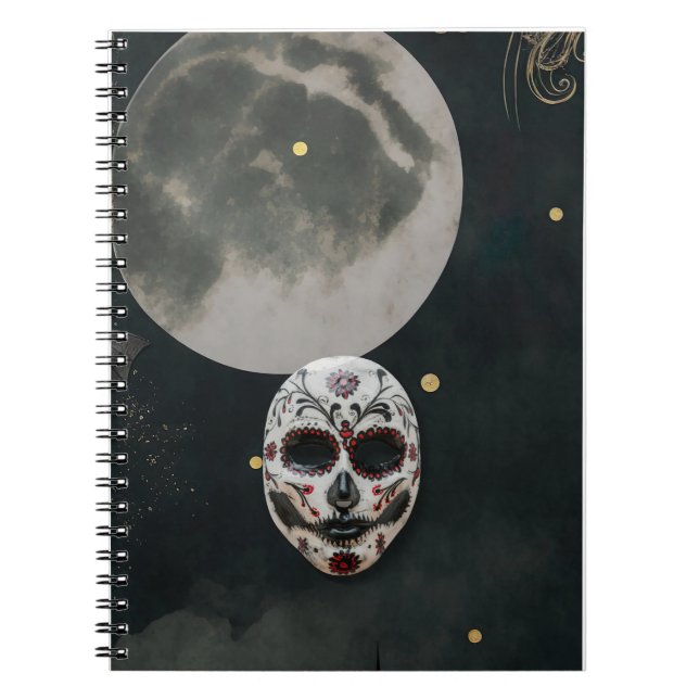 Caderno Espiral Notebook espiral Spooky para o Dia das Bruxas (Frente)