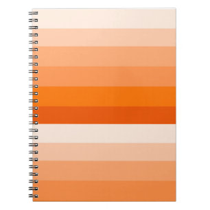 Caderno Espiral Notebook Espiral Stripe Laranja