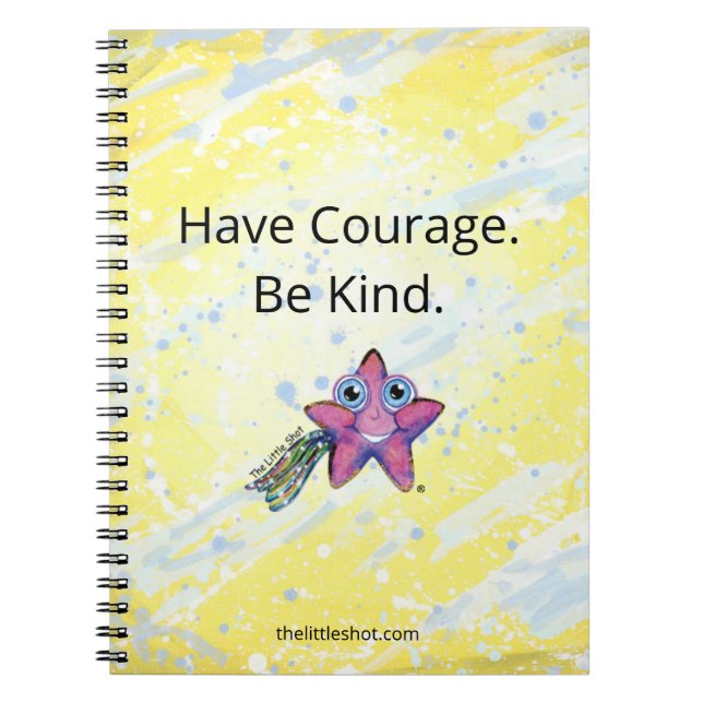 Caderno Espiral Notebook espiral - Tenha Coragem. Seja gentil. (Frente)