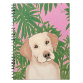 Caderno Espiral Notebook espiral tropical rosa com laboratório ama