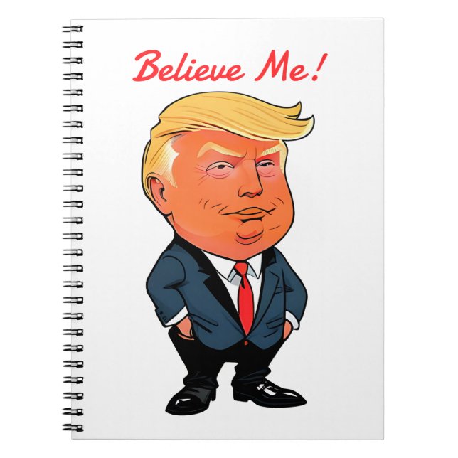 Caderno Espiral Notebook espiral TRUMP PERSONALIZÁVEL (Frente)