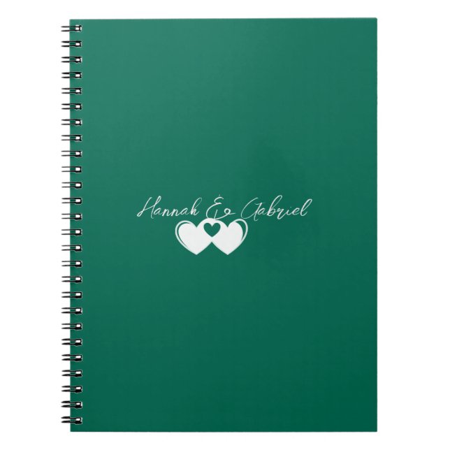 Caderno Espiral Notebook Espiral Verde Esmeralda (Frente)