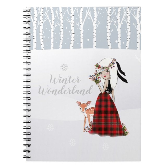 Caderno Espiral Notebook espiral Wonderland de inverno (Frente)