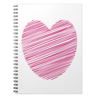 Caderno Espiral Notebook espiralado cor-de-rosa